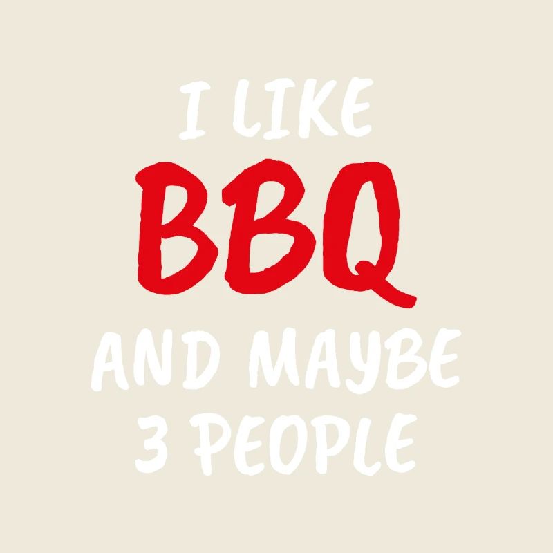 J’aime le barbecue et peut-être 3 personnes