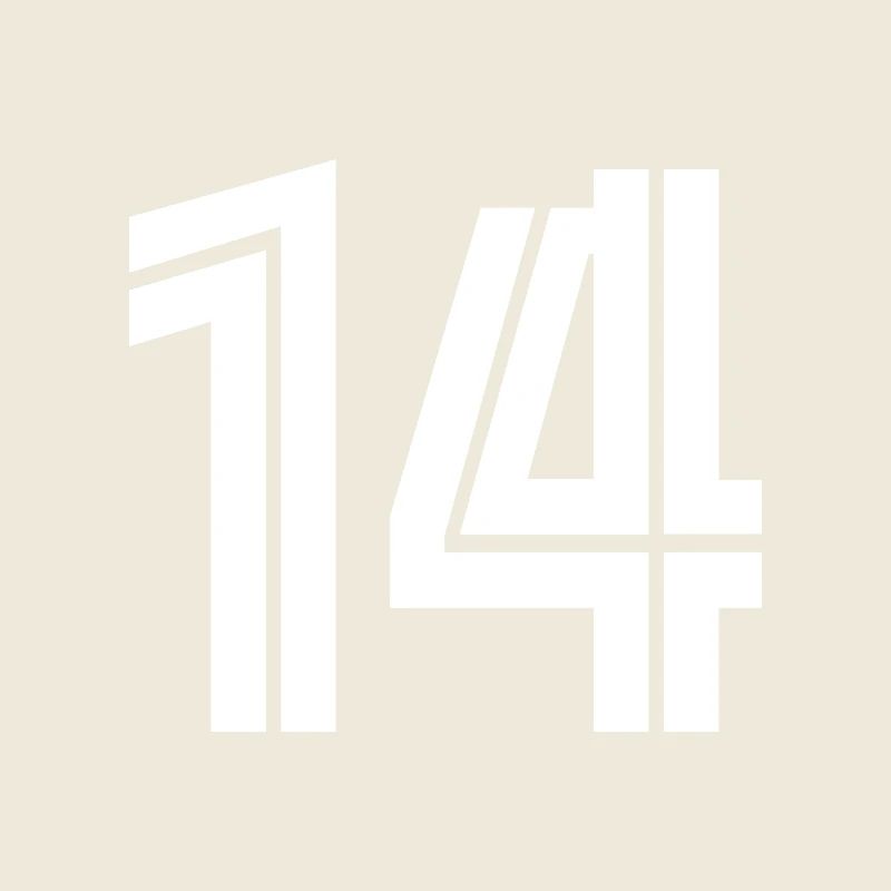 Jersey number 14 – 14th anniversary gift