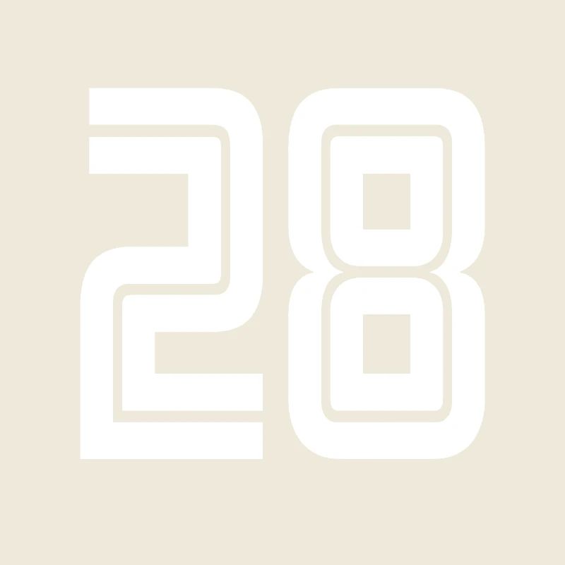Maillot numéro 28 – Cadeau anniversaire 28 ans