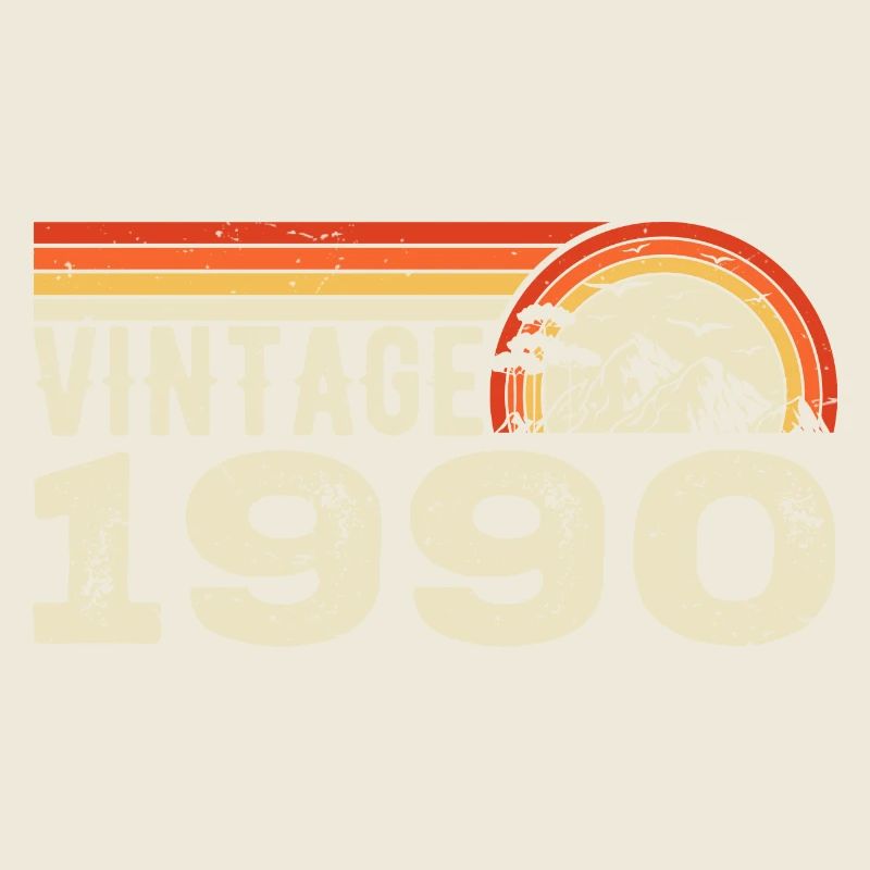 Vintage 1990 Cadeau Anniversaire 1990 Rétro 1990