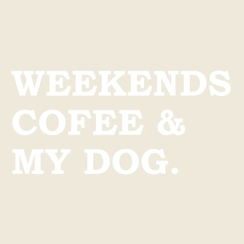 Wochenendkaffee und mein Hund lustiger Hundekaffee