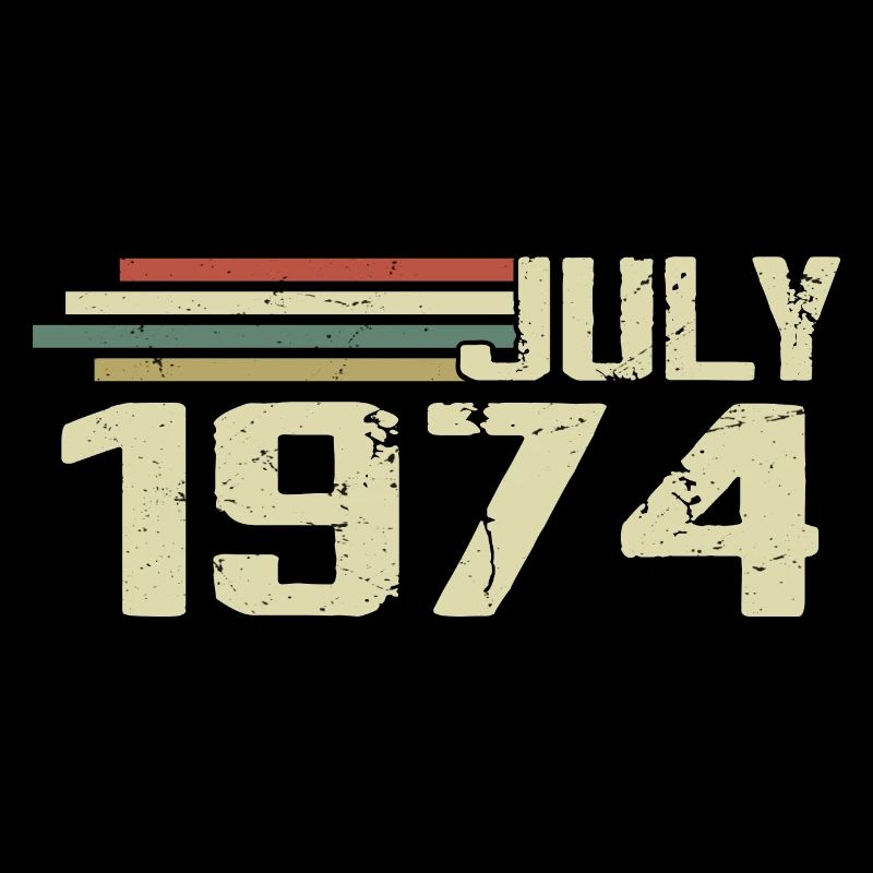 Geburtstag Juli 1974 Jahr 1974 Juli Jahrgang 1974