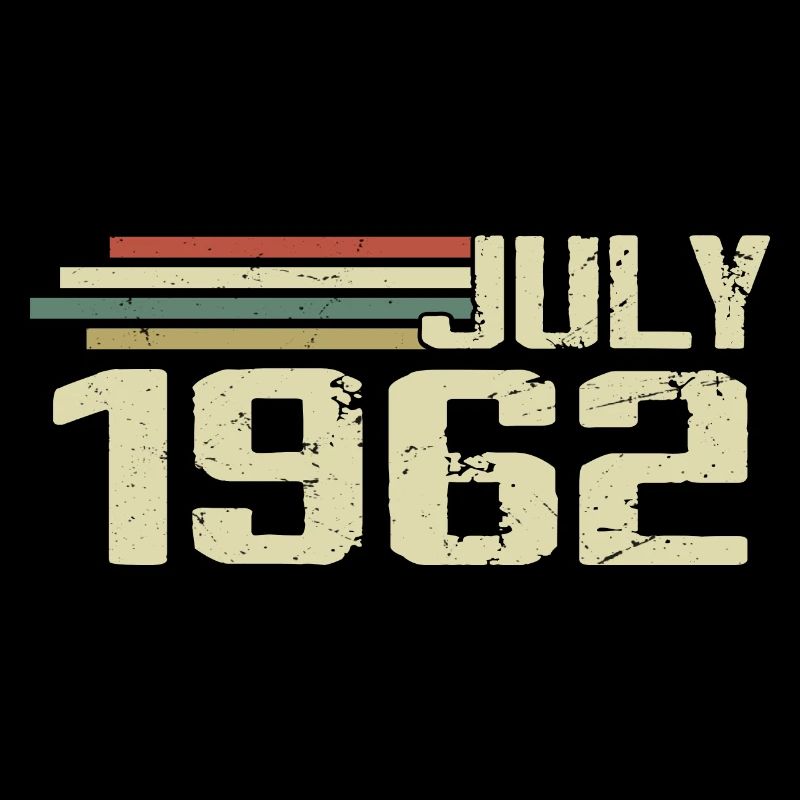 Birthday July 1962 Year 1962 July Year 1962