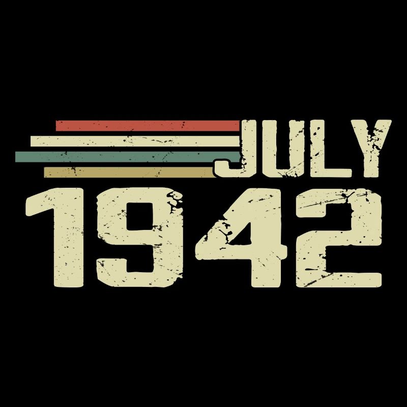 Birthday July 1942 Year 1942 July Year 1942