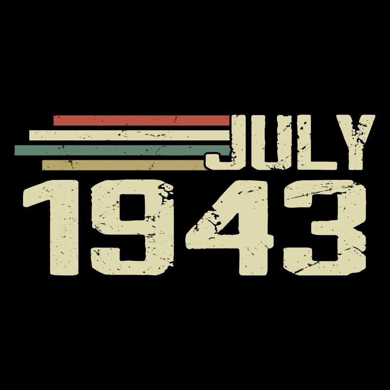 Geburtstag Juli 1943 Jahr 1943 Juli Jahrgang 1943