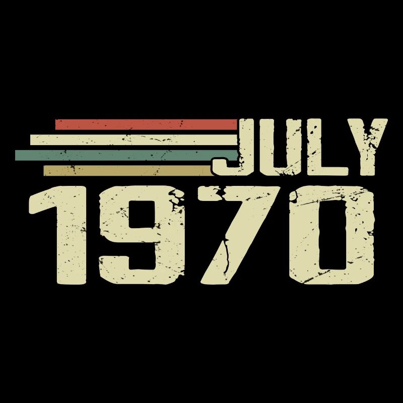 Birthday July 1970 Year 1970 July Year 1970
