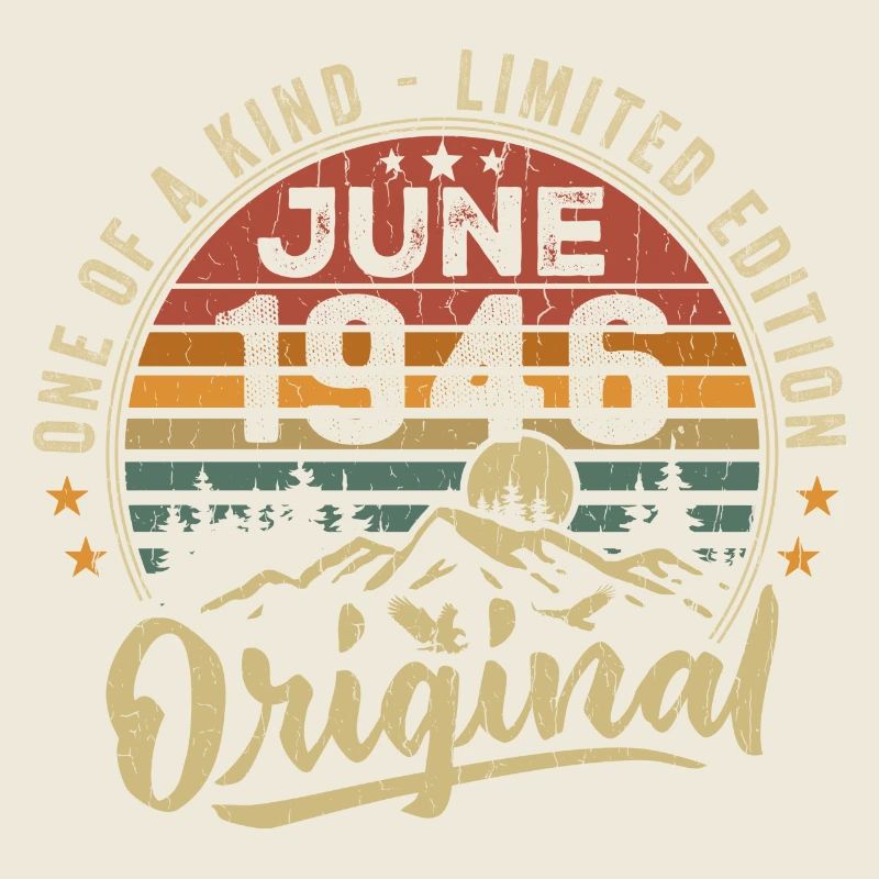 Juni 1946 Vintage Geburtstagsgeschenk 1946 Juni