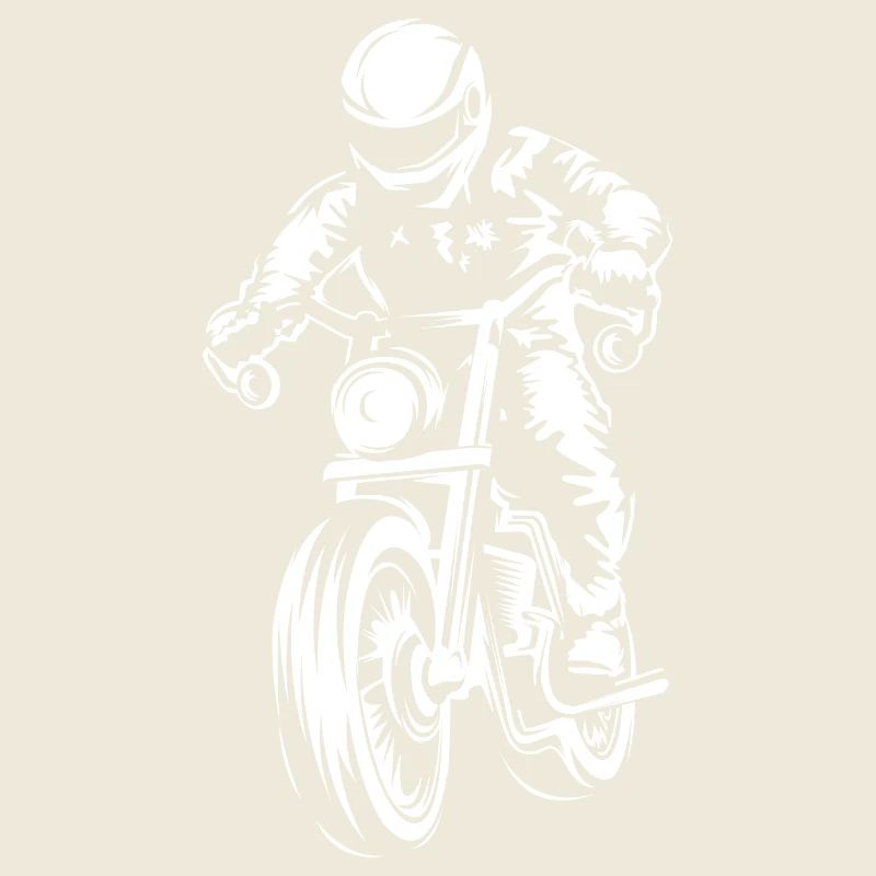 Moto Caferacer Custom Illustration Logo icon