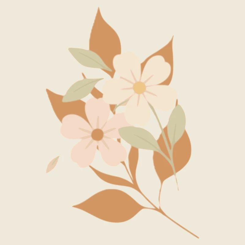Drawn flowers