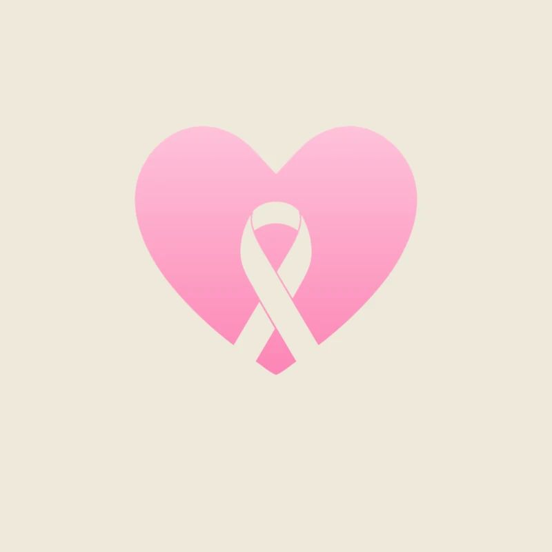 Coeur rose avec arc de conscience