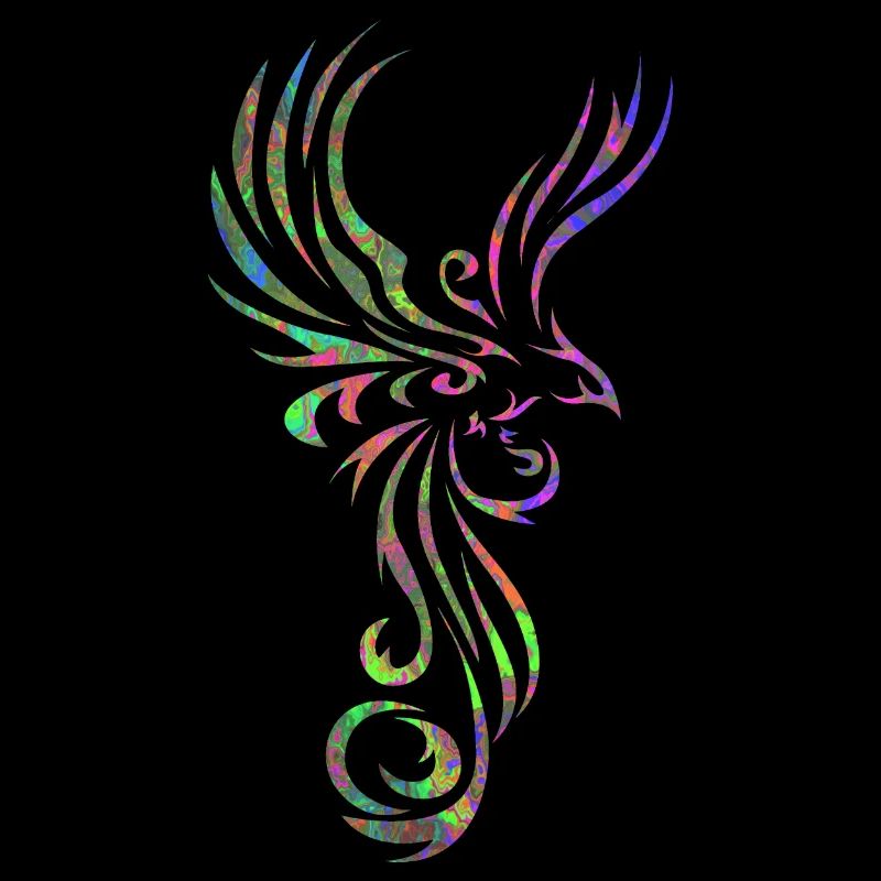 Tattoo Vogel marmoriert 2