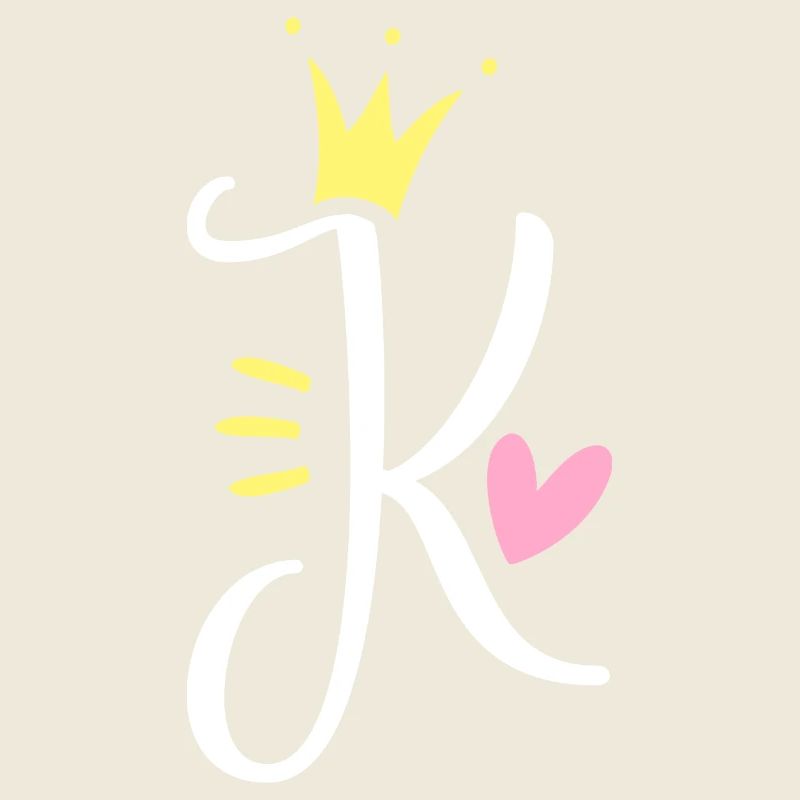 Lettre K Lettre initiale Couronne