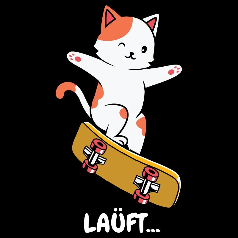 Skate Katze Läuft bei dir
