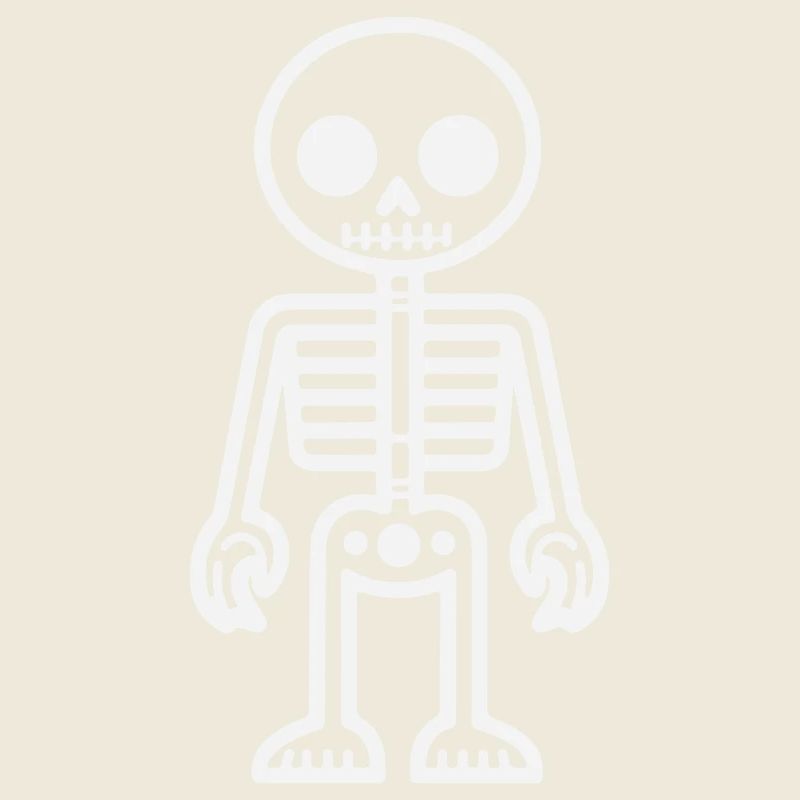 Conception squelette de style rétro