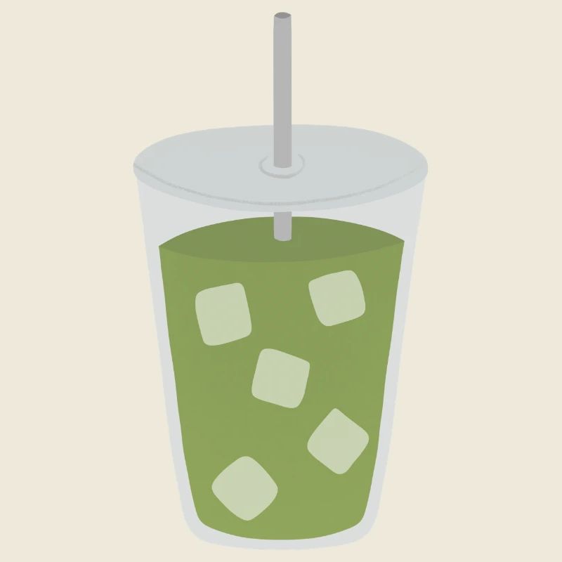 Boisson glacée au matcha latte