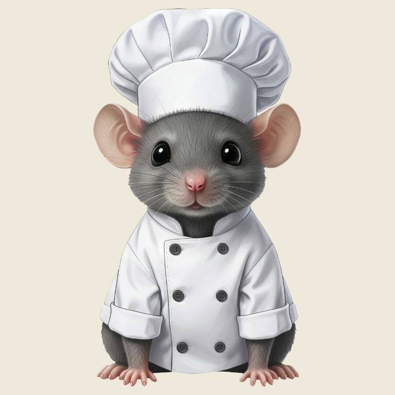 Süße Ratte Koch Restaurant Essen Kellner