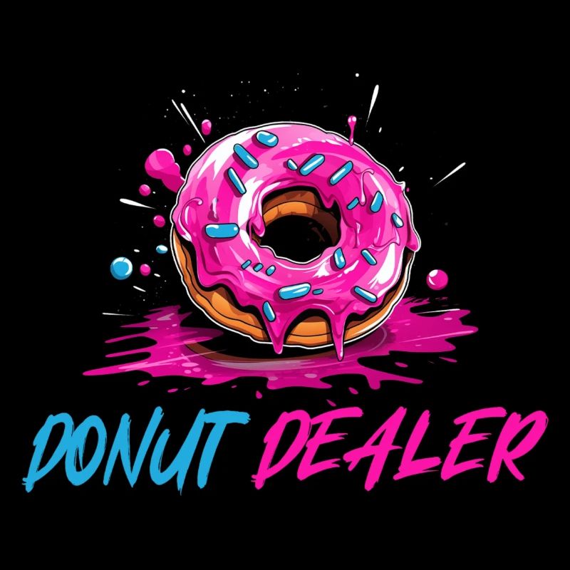 Revendeur de beignets roses