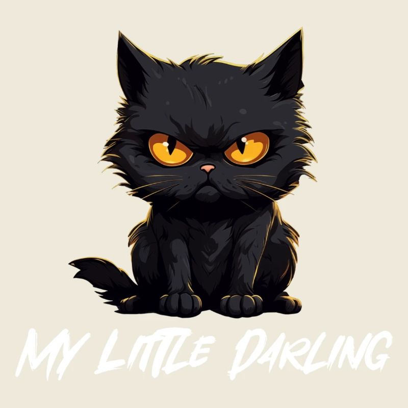 Schwarze Katze my little darling