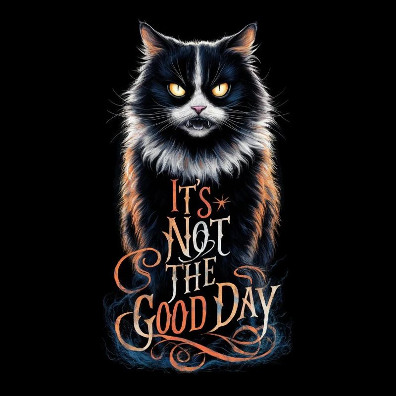 Wütende Katze - nicht am richtigen Tag