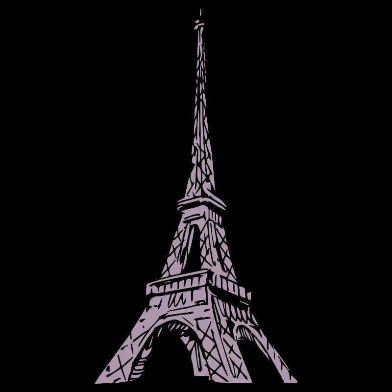 Tour Eiffel Silhouette Paris Look Grunge