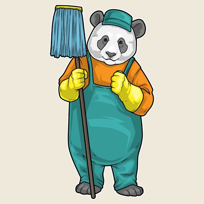 Panda Cleaner Mop Cleaning