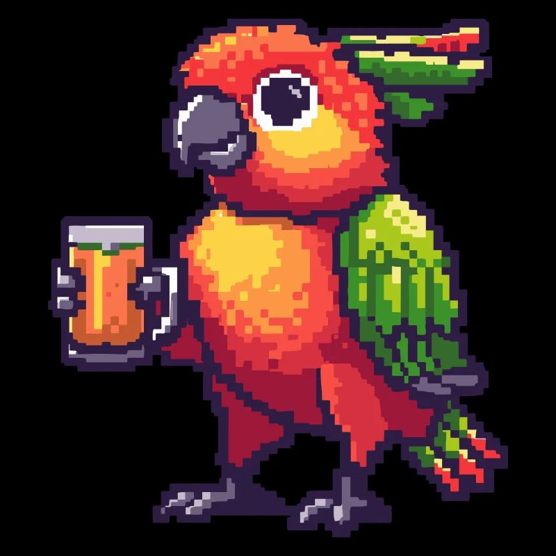 Papagai Bier Pixel