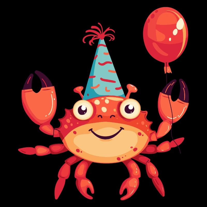 Krebs Krabbe Geburtstag Comic