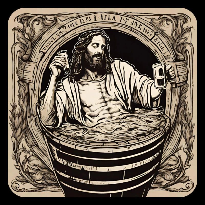 Jesus badet im Bier