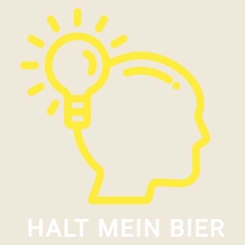 Innovatives Denk-Design mit Lichtsymbol