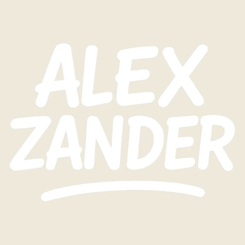 Alex Zander Handwriting Logo