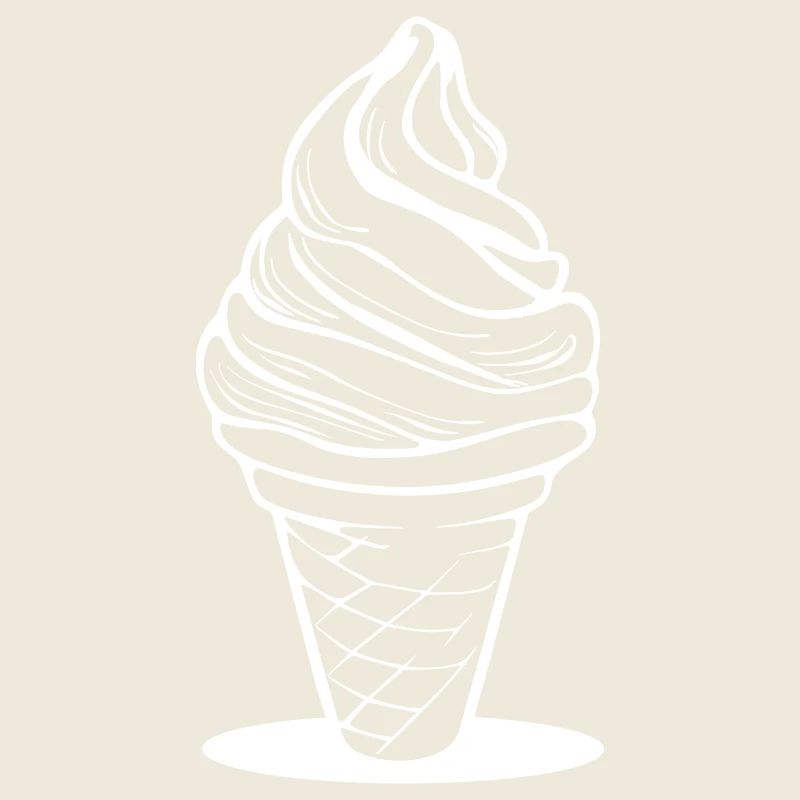 Croquis de cornet de crème glacée