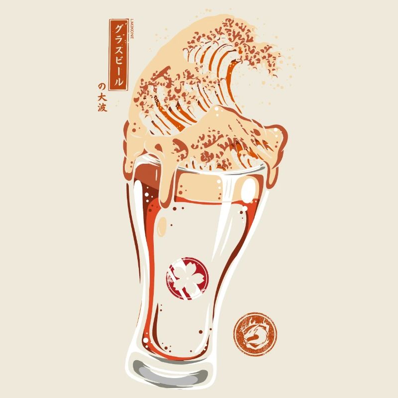 Great Wave Glass Beer
