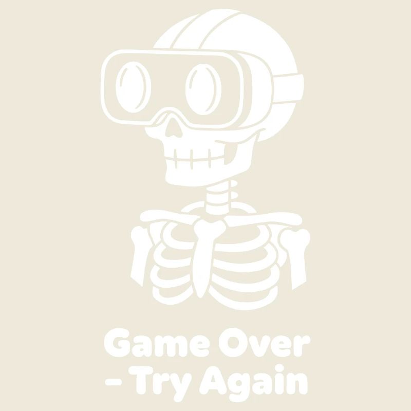 GameOver Skeleton VR Motif
