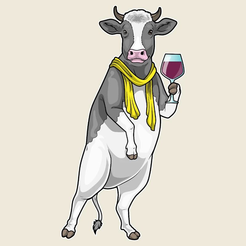 Vin rouge de vache