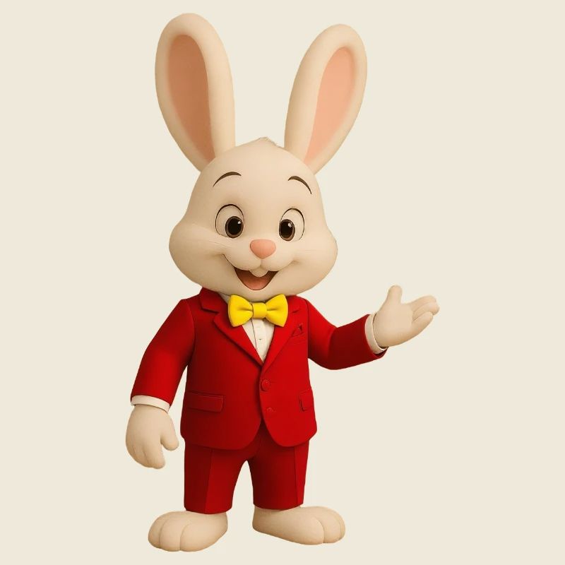 Chef Bunny Animateur en Costume Rouge