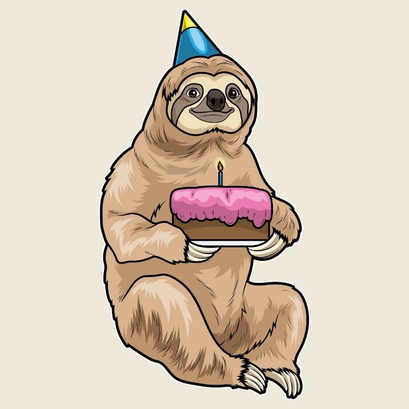 Sloth Birthday Cake