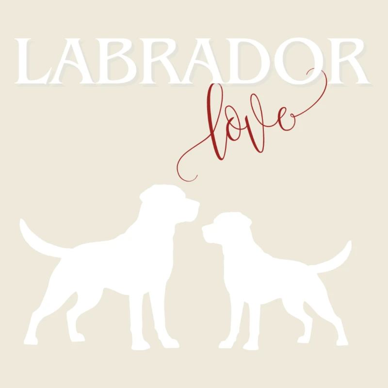 Labrador Love in weiß
