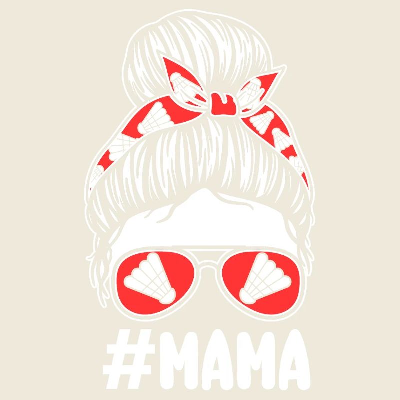 Federball Mama Mutter Badminton