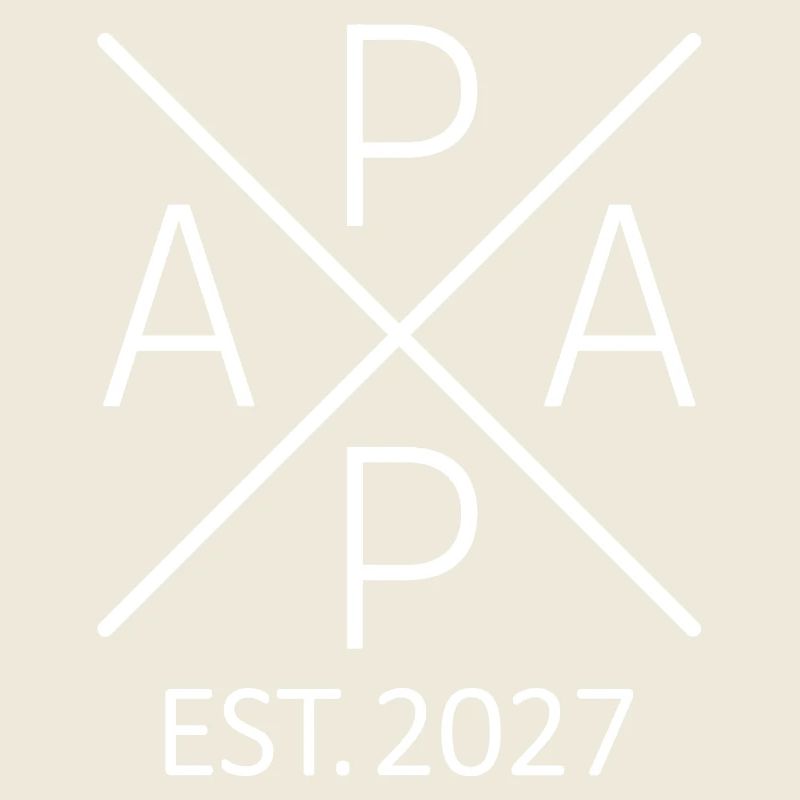 Papa Est. 2027 Vater seit 2027 Werdender Papa 2027