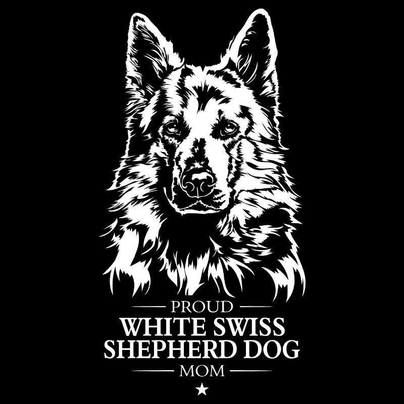 White Swiss Shepherd Dog Mom Schäferhund Wilsigns