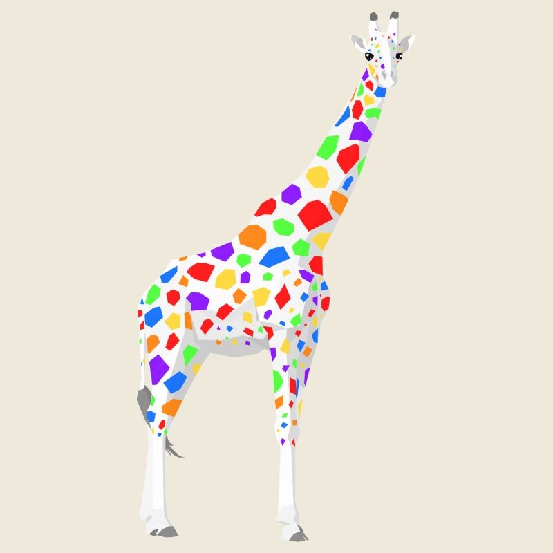girafe coloré