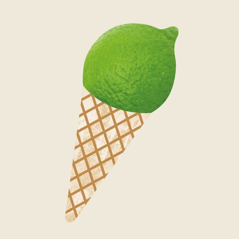 Glace au citron vert Glace d’été Citron Fruit Vacances