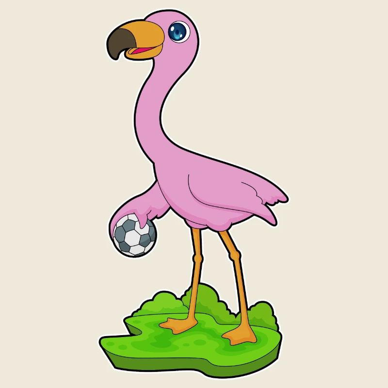 Flamingo Handballspieler Handball