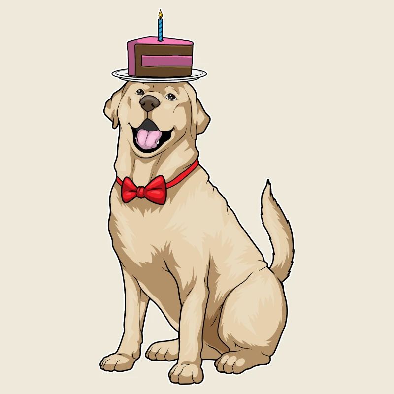 Gâteau d’anniversaire du Labrador