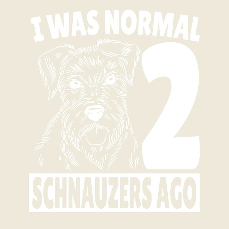 J’étais normal avant 2 t-shirt Schnauzers