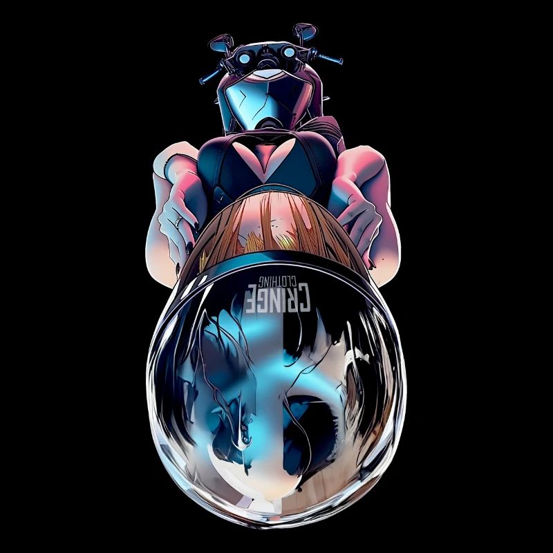 Cyber Biker Reflection