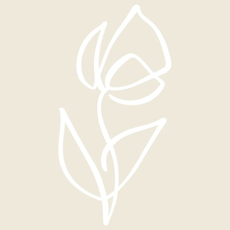 Tulpe Skizze – elegante Blumenzeichnung