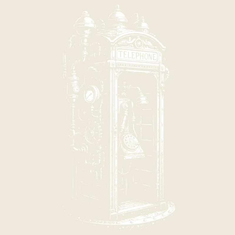 Victorian steampunk telephone booth