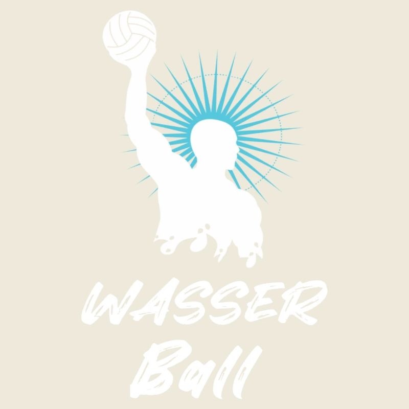 Water polo player silhouette white