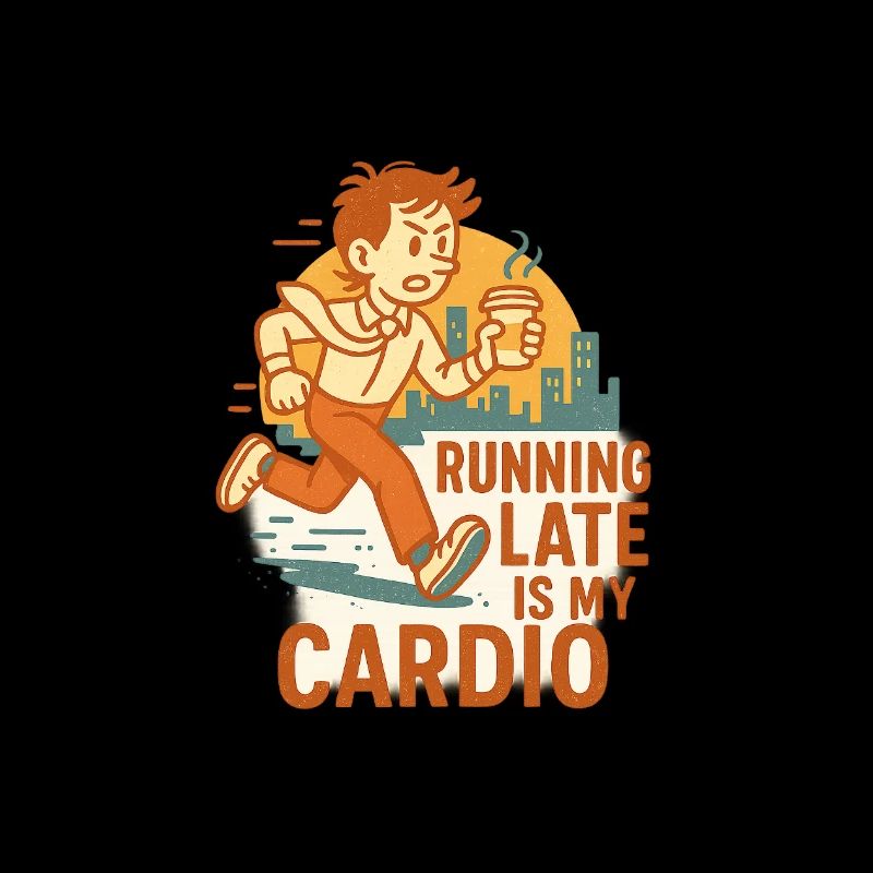 Running late cardio man